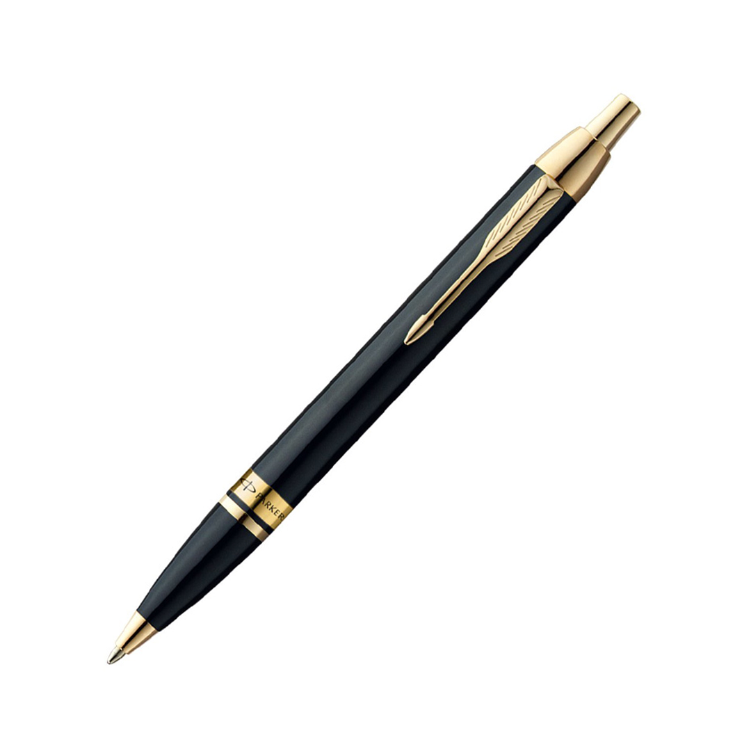 PARKER ODYSSEY LAQUE BLACK GOLD TRIM BALL PEN