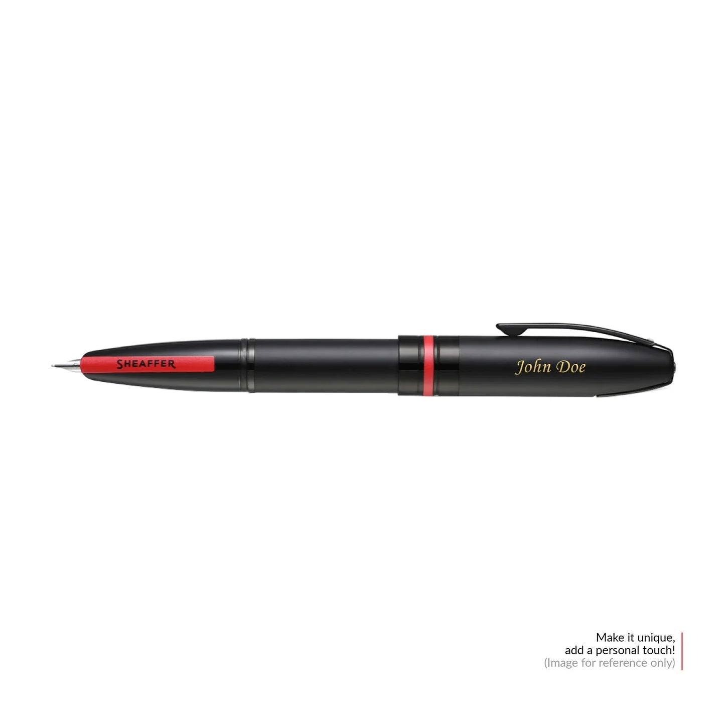 SHEAFFER 9108 ICON MATT BLACK FOUNTAIN PEN+INK BOTTEL