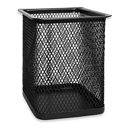 SAYA 13C CLEAR PEN STAND METAL MESH SQUARE
