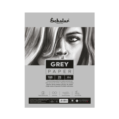 SCH GLS4 A4 GREY LOOSE SHEETS 160