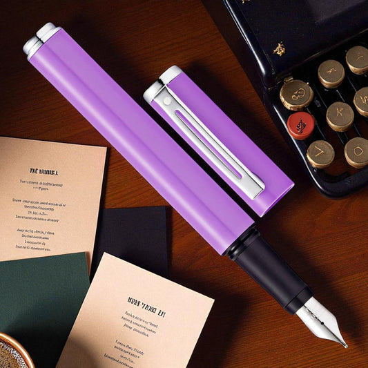 SHEAFFER 9203 POP LILAC CHROME TRIM FOUNTAIN PEN