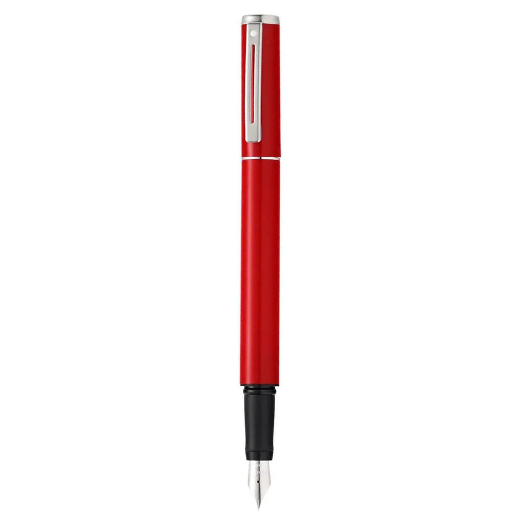 SHEAFFER 9207 POP RED CHROME PLATED FOUNTAIN PEN