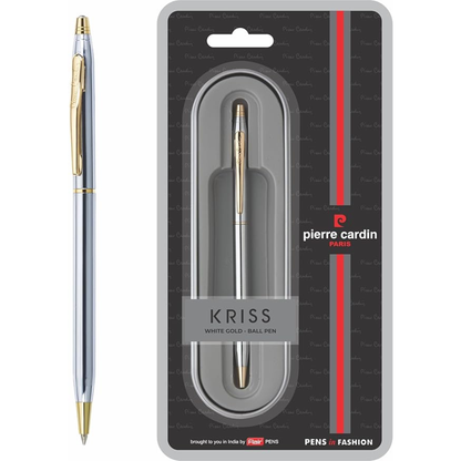 PIERRE CARDIN KRISS WHITE GOLD BALL PEN