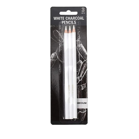 MACARON MCR-1990-13 CHARCOAL WHITE PENCIL PACK OF 3PCS