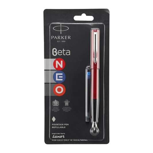 PARKER BETA NEO CHROME TRIM FOUNTAIN PEN
