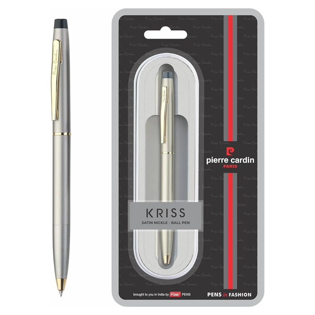 PIERRE CARDIN KRISS SATIN NICKLE BALL PEN