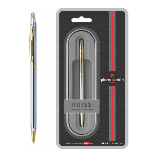 PIERRE CARDIN KRISS WHITE GOLD BALL PEN