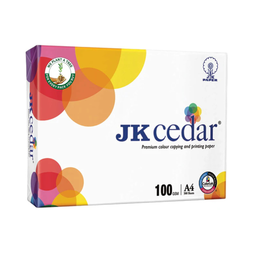 JK A4 100GSM CEDAR PAPER REAM 500 SHEET