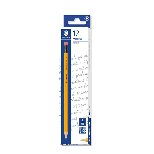 STAEDTLER 134 HB NORIS ERASER TIP PENCIL - PACK 12