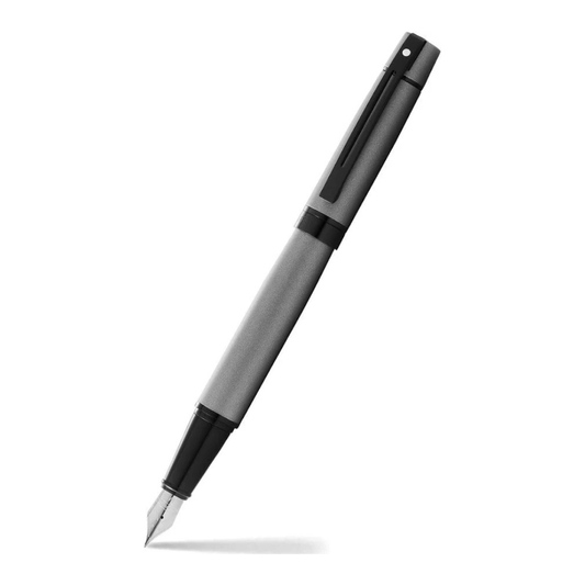 SHEAFFER 300 E9345 MATTE GREY WITH LACQUER POLISH FOUNTAIN PEN