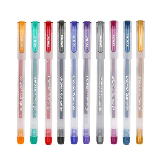 UNOMAX GLITRON COLOUR GEL PEN 10N
