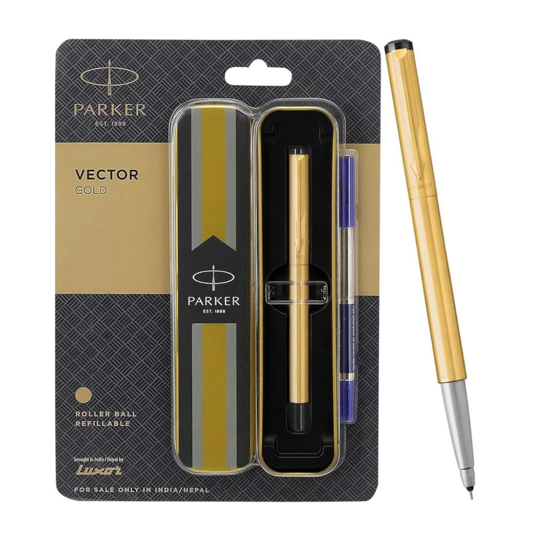 PARKER VECTOR GOLD GOLD TRIM BALL PEN