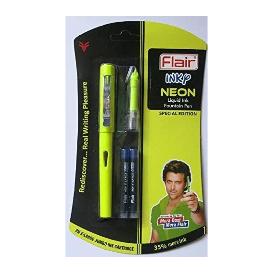 FLAIR INKY NEON LIQUID INK FOUNTAIN PEN