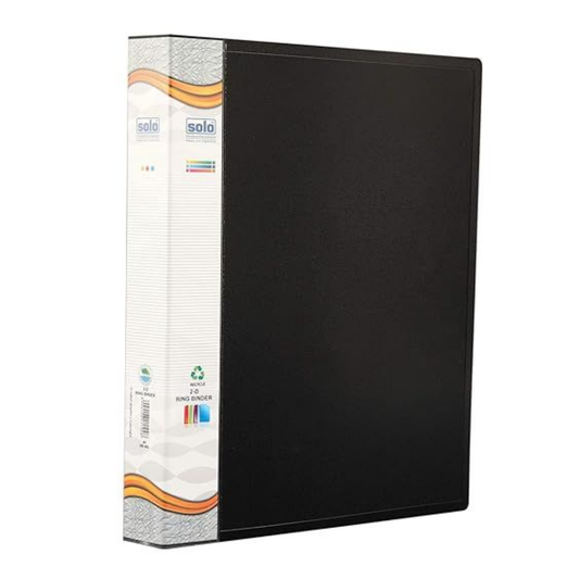 SOLO RB 402 2D RING BINDER A4