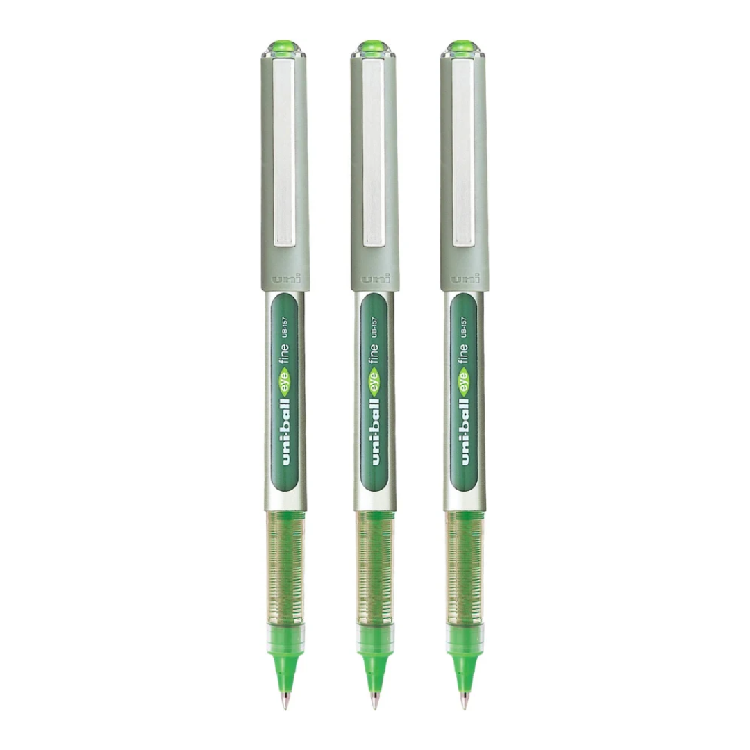 UNIBALL 157 EYE 0.7MM GREEN ROLLER BALL PEN