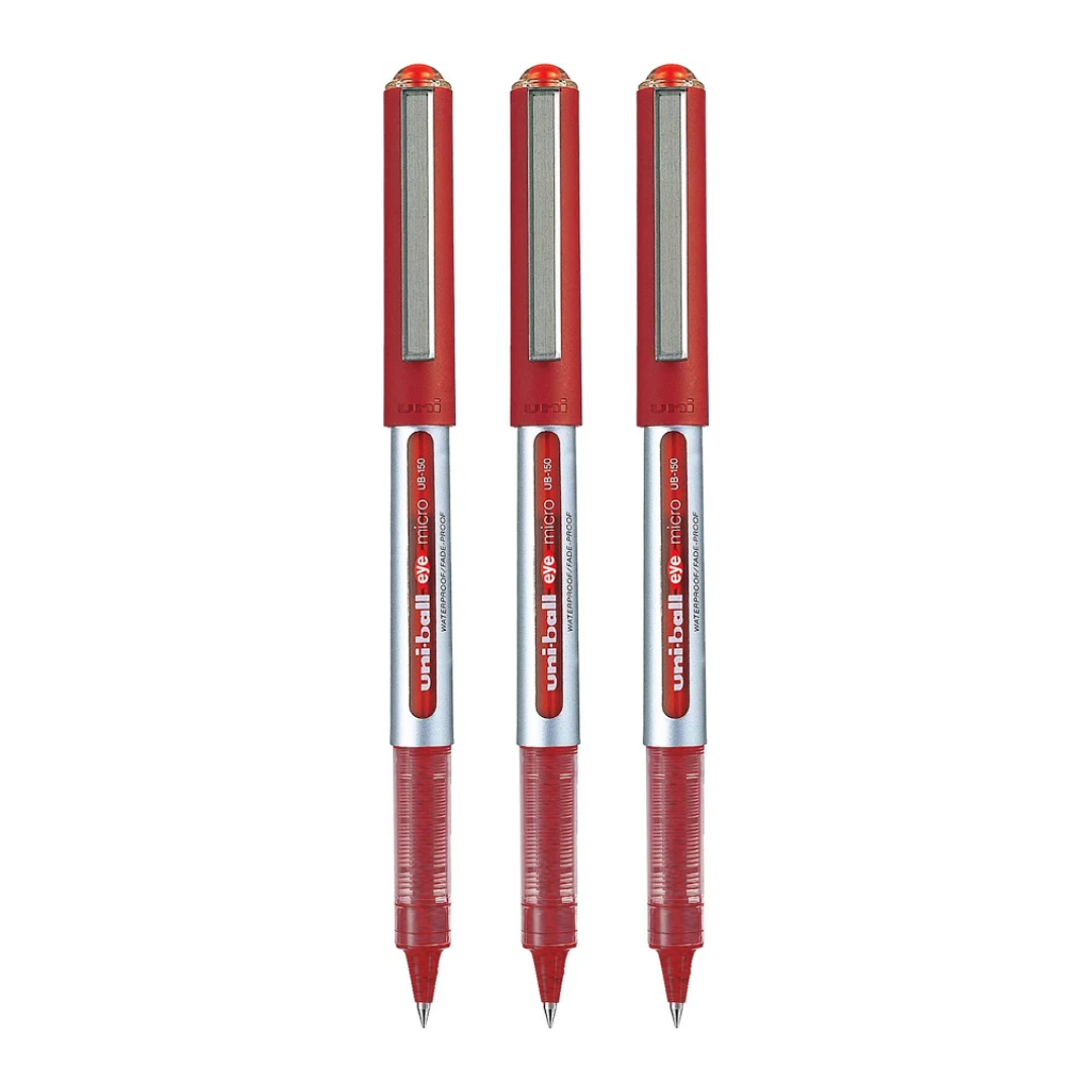 UNIBALL 150 EYE 0.5MM ROLLER BALL PEN RED
