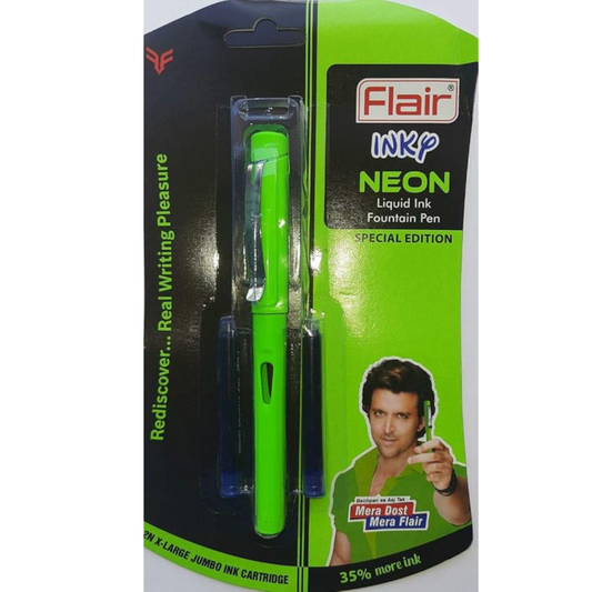 FLAIR INKY LIQUID NEON INK FOUNTAIN PEN