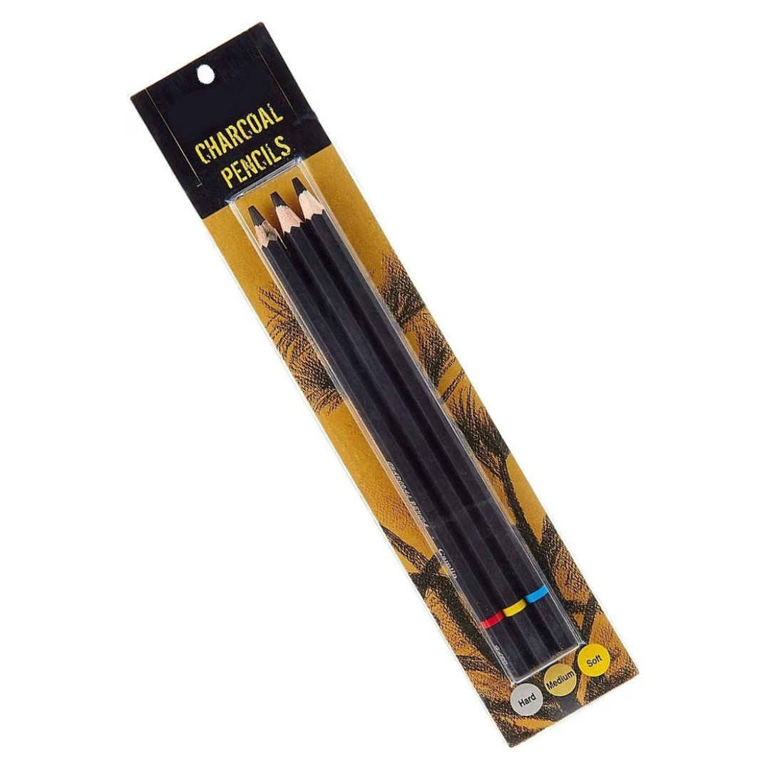 CAMEL CHARCOAL PENCIL PACK OF 3PCS