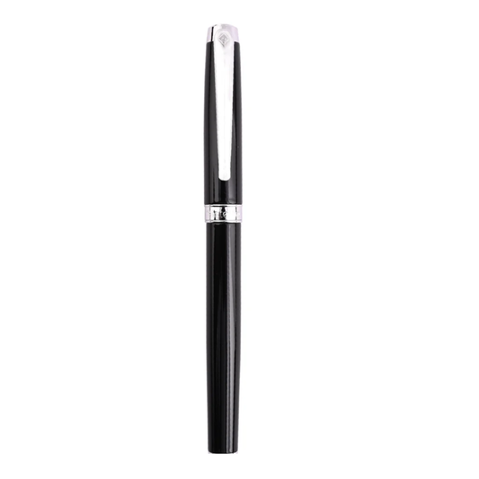 INTELLIO RP11CTP1 RENAISSANCE BLACK & CHROME  ROLLER BALL PEN