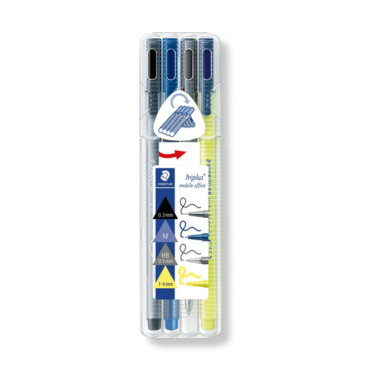 STAEDTLER 34 SB4 TRIPLUS MULTICOLOR PEN SET PACK OF 4PCS