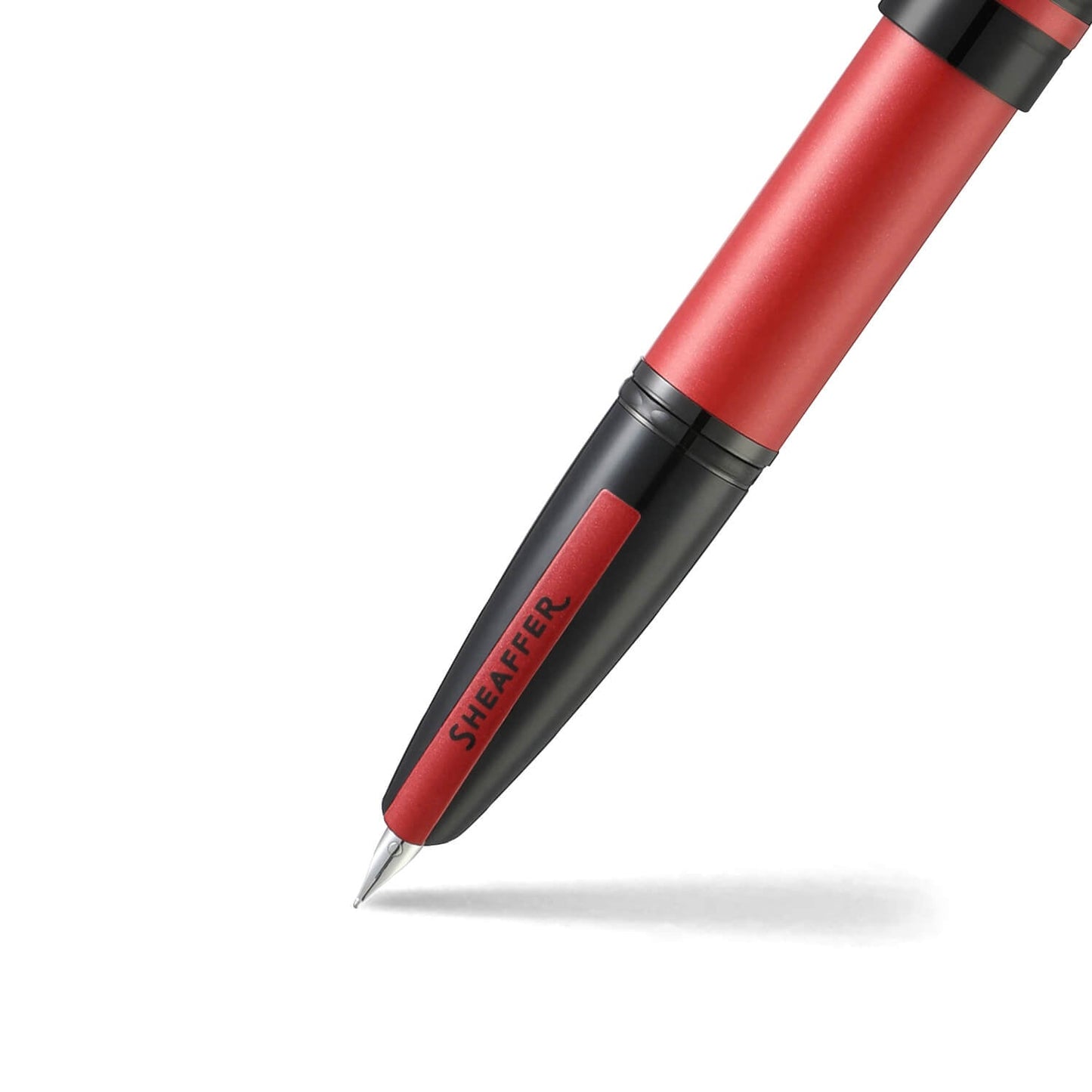 SHEAFFER 9111 ICON METTALIC RED BLACK FOUNTAIN PEN & BALL PEN