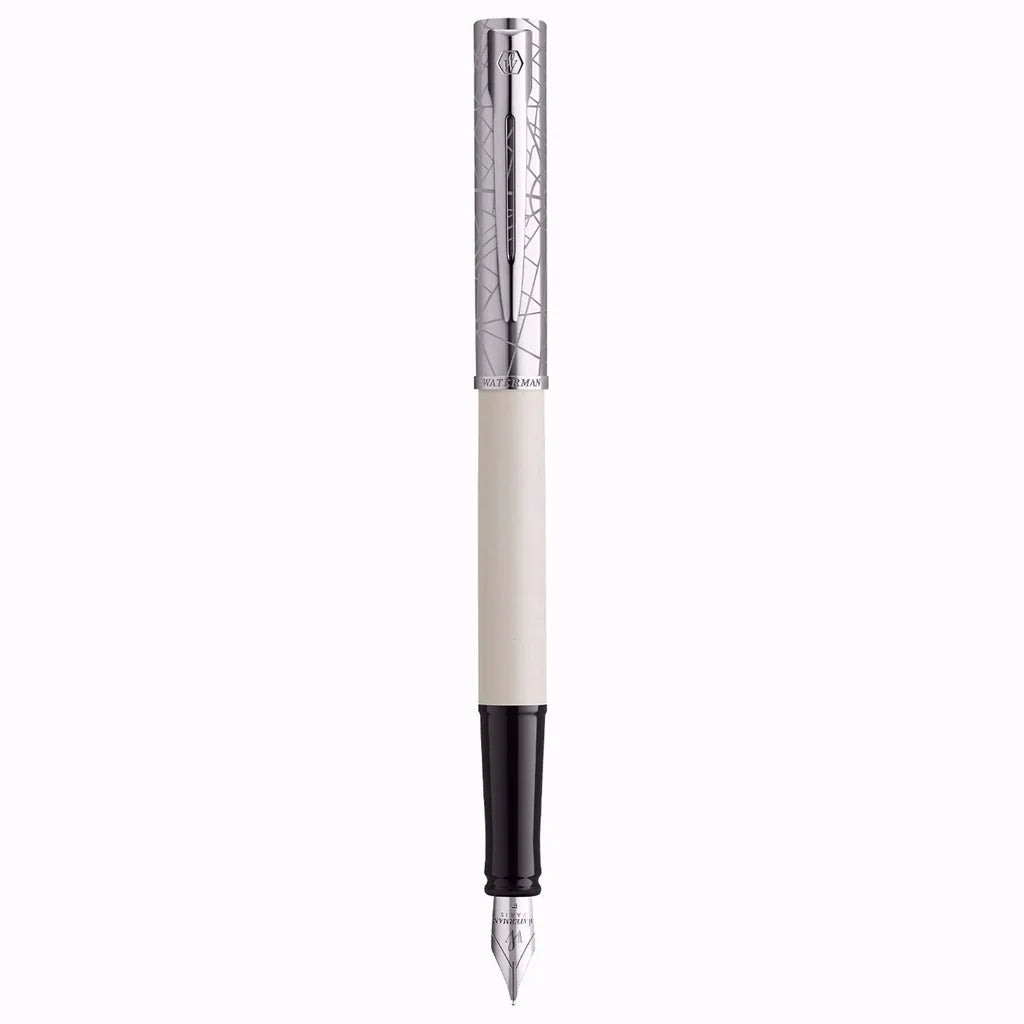 WATERMAN ALLURE DLX WHITE CT FOUNTAIN PEN