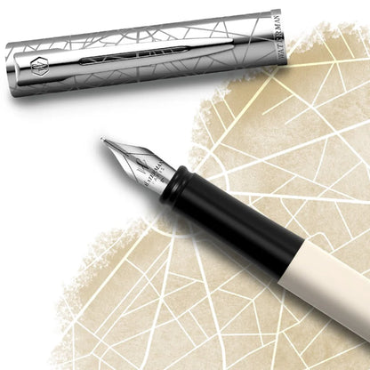 WATERMAN ALLURE DLX WHITE CT FOUNTAIN PEN