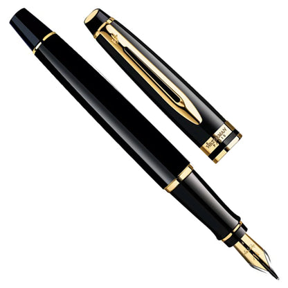 WATERMAN EXPERT BLACK GT FOUNTAIN PEN