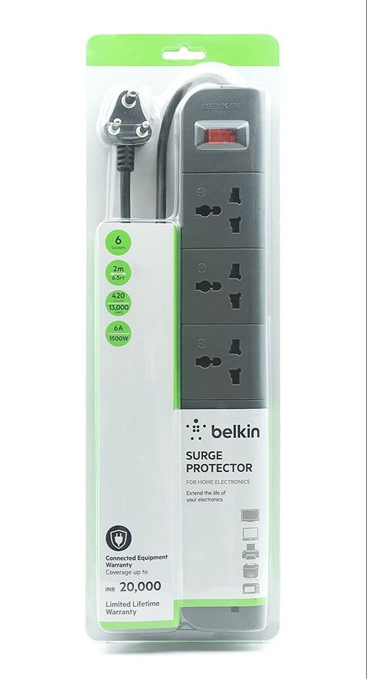 BELKIN 6 SOCKET SURGE PROTECTOR 1499