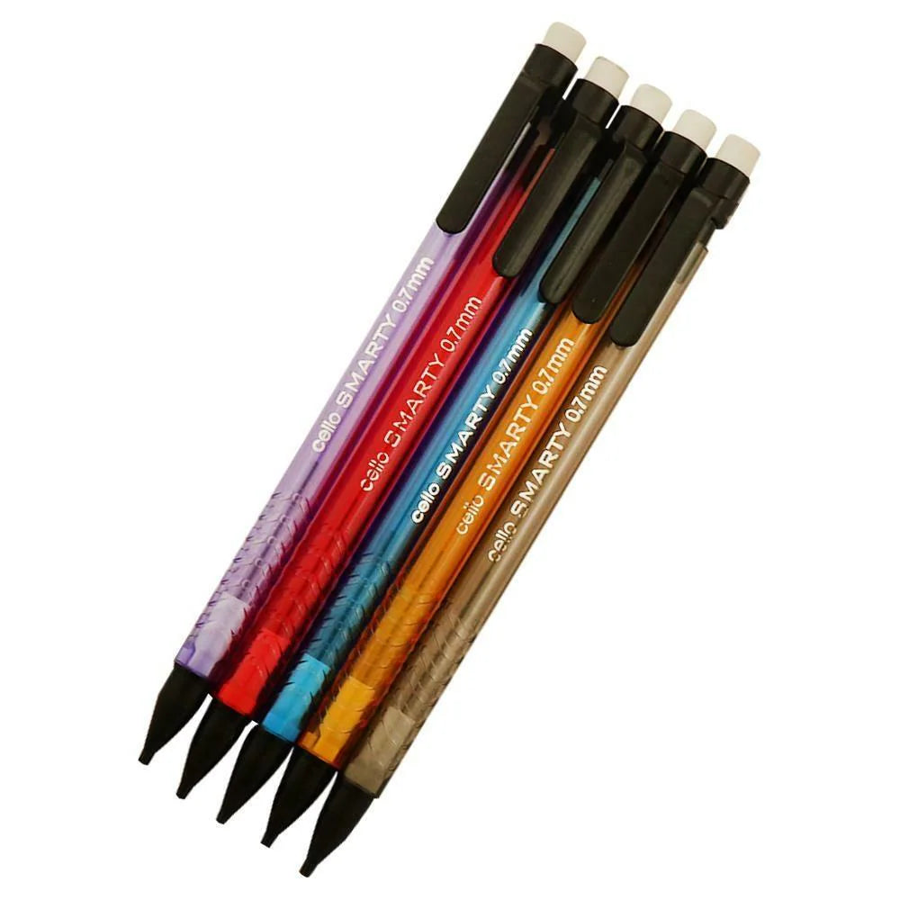 CELLO SMARTY PENCIL 0.7MM PACK OF 5PCS