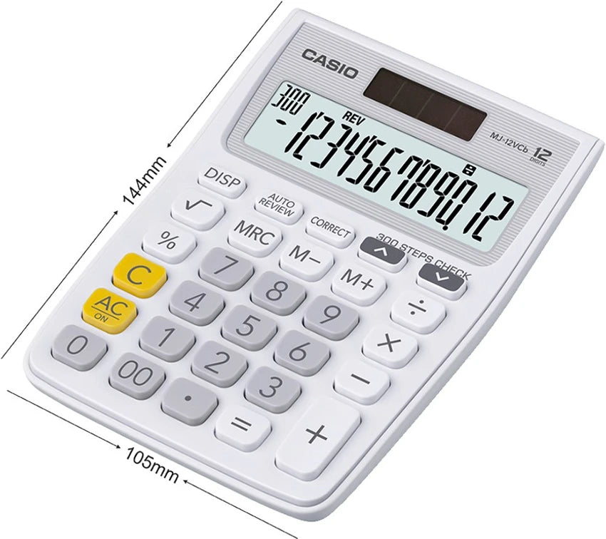 CASIO MJ 12VCB WH CALCULATOR 535