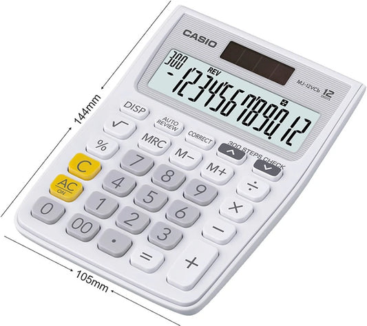 CASIO MJ 12VCB WH CALCULATOR 535