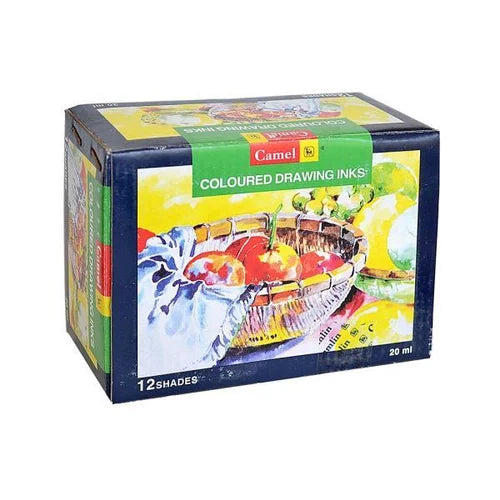CAMEL DRAWING INK 20ML PACK OF 12SHADES