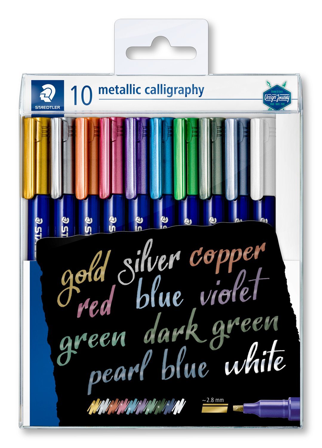STAEDTLER 8325 TB10 METTALIC CALLIGRAPHY PEN 10N COLOR