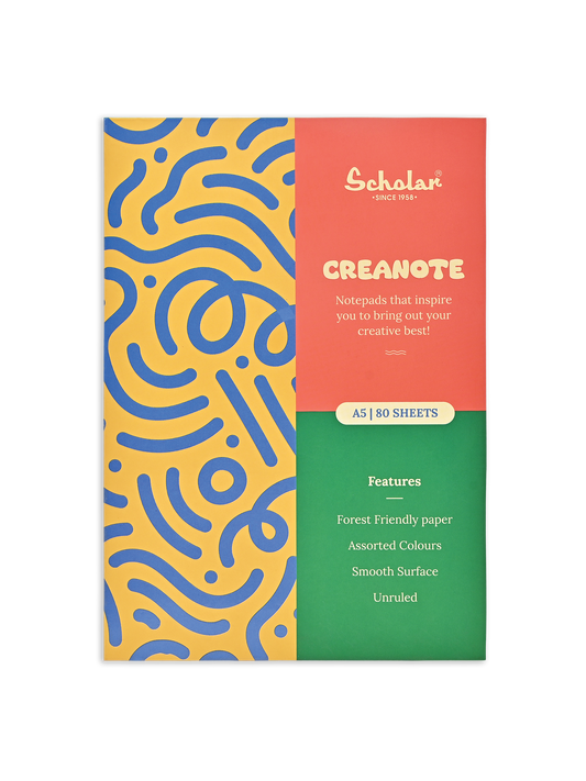 SCHOLAR CWP2 A5 CREANOTE NOTEPAD 80SHEET