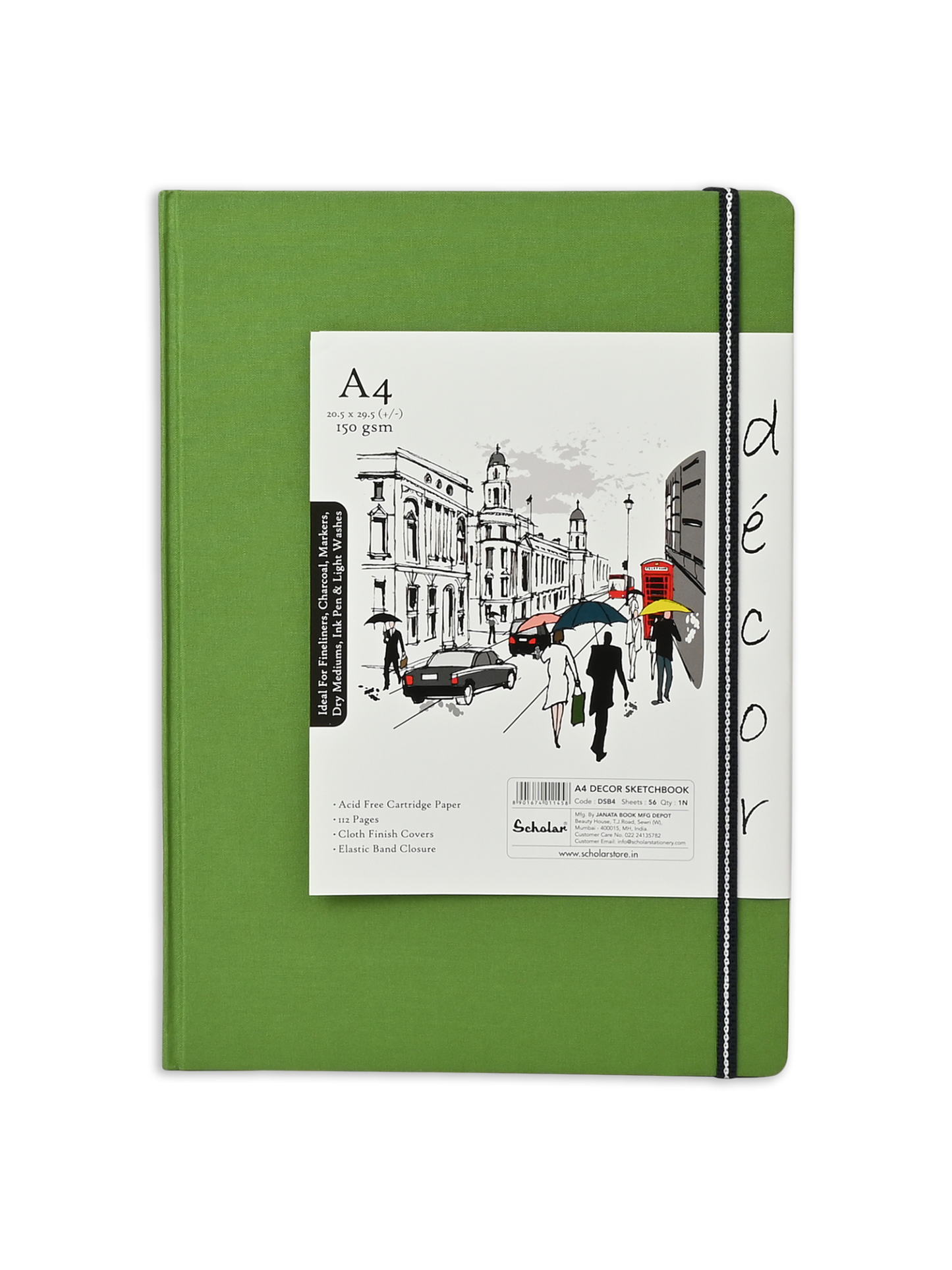 SCHOLAR DSB4 A4 DECOR SKETCH BOOK
