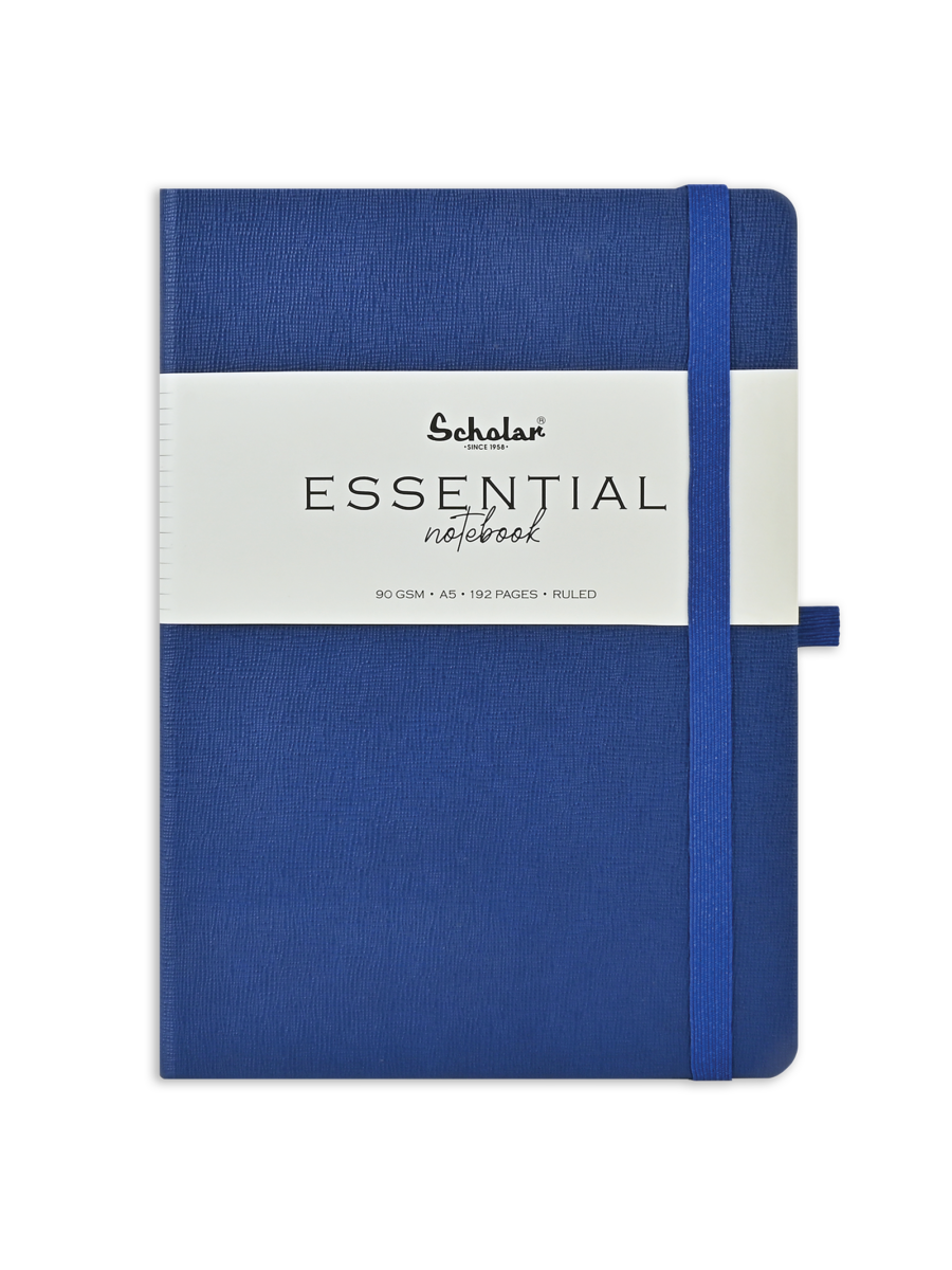 SCHOLAR ESN2 A5 ESSENTIAL NOTEBOOK 192PAGES - BLUE
