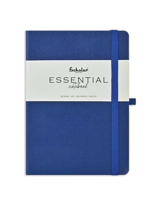 SCHOLAR ESN2 A5 ESSENTIAL NOTEBOOK 192PAGES - BLUE