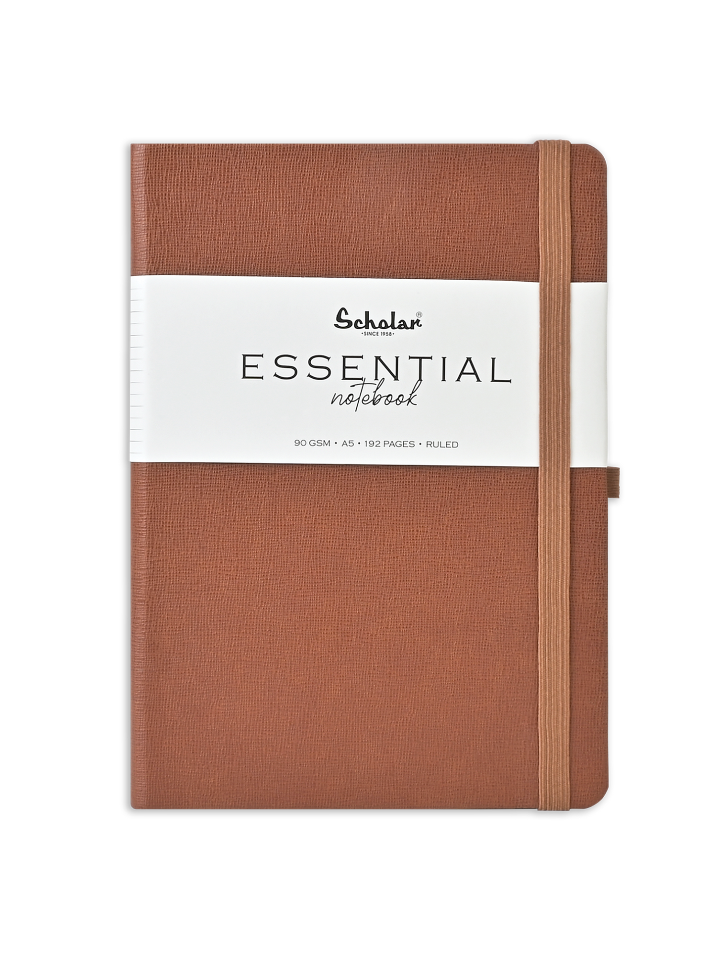 SCHOLAR ESN2 A5 ESSENTIAL NOTEBOOK 192PAGES - TAN
