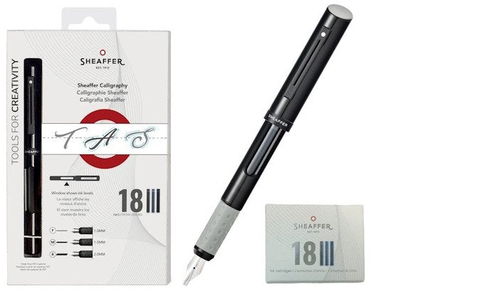 SHEAFFER 93402 CALLIGRAPHY MINI KIT FINE, MEDIUM, BOARD FOUNTAIN PEN