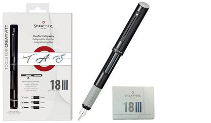 SHEAFFER 93402 CALLIGRAPHY MINI KIT FINE, MEDIUM, BOARD FOUNTAIN PEN