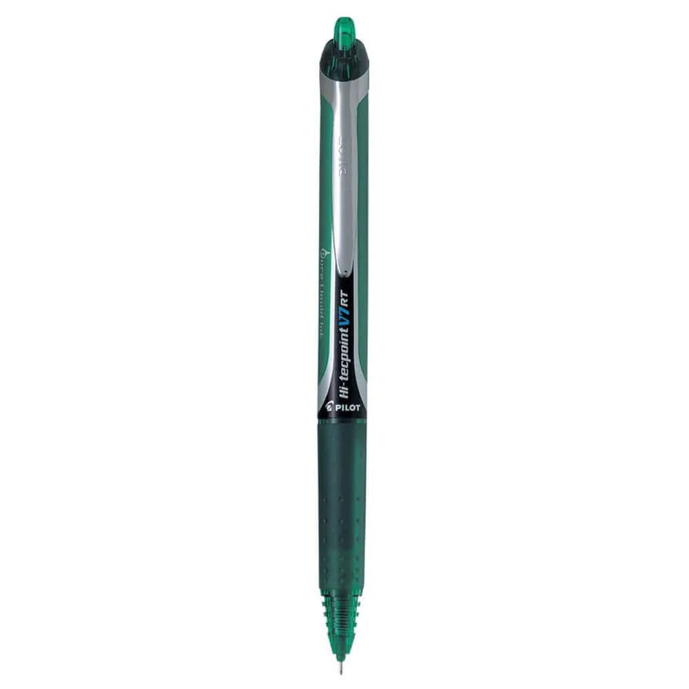 PILOT 1111 HI-TECPOINT V7 RETRACTABLE PEN - GREEN