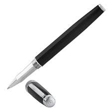 INTELLIO RP13CTP2 MYSTIQUE MATTE BLACK & CHROME ROLLER BALL PEN