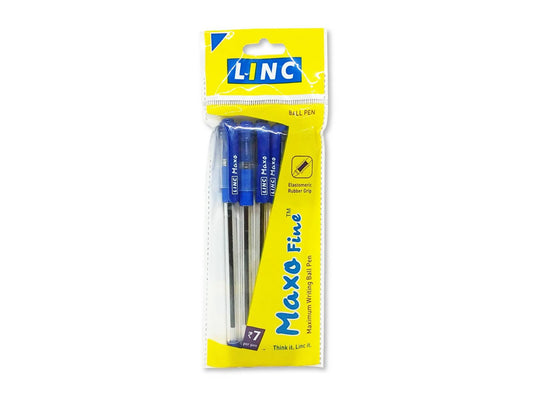 LINC MAXO FINE BALL PEN PACK OF 5PCS - BLUE
