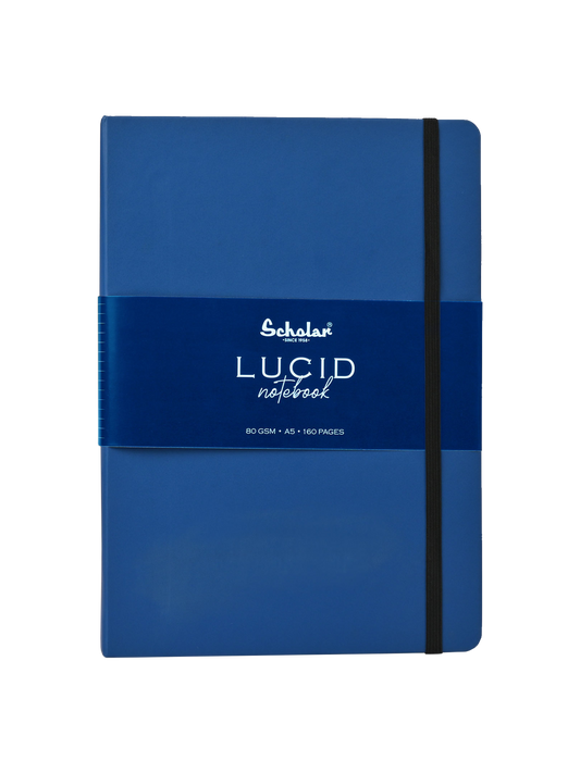 SCHOLAR LUC2 A5 LUCID NOTEBOOK RULED - NAVY BLUE