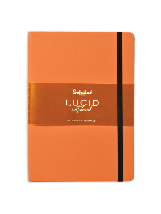 SCHOLAR LUC2 A5 LUCID NOTEBOOK RULED - ORANGE