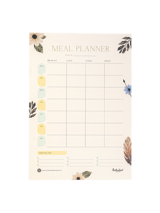 SCHOLAR MEL4V A4 MEAL PLANNER VERTICAL