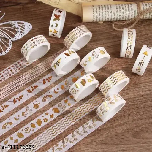 TAPE 2305 SILVER HOT STARPING WASHI TAPE PACK OF 6PCS