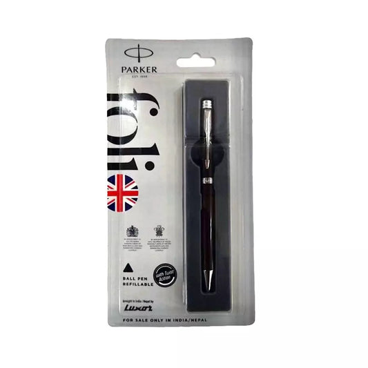 PARKER FOLIO STANDARD CHROME TRIM BALL PEN