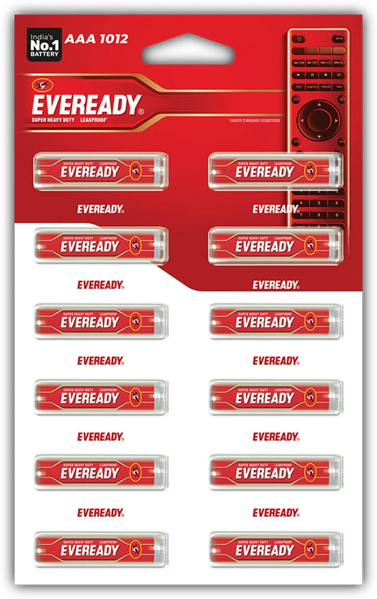 EVEREADY AAA 1012 R03 BATTERY CARD OF 12PCS